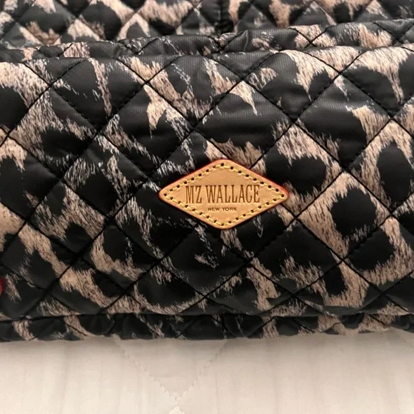 MZ Wallace Black and Tan Textured Tote - Picture 7 of 10